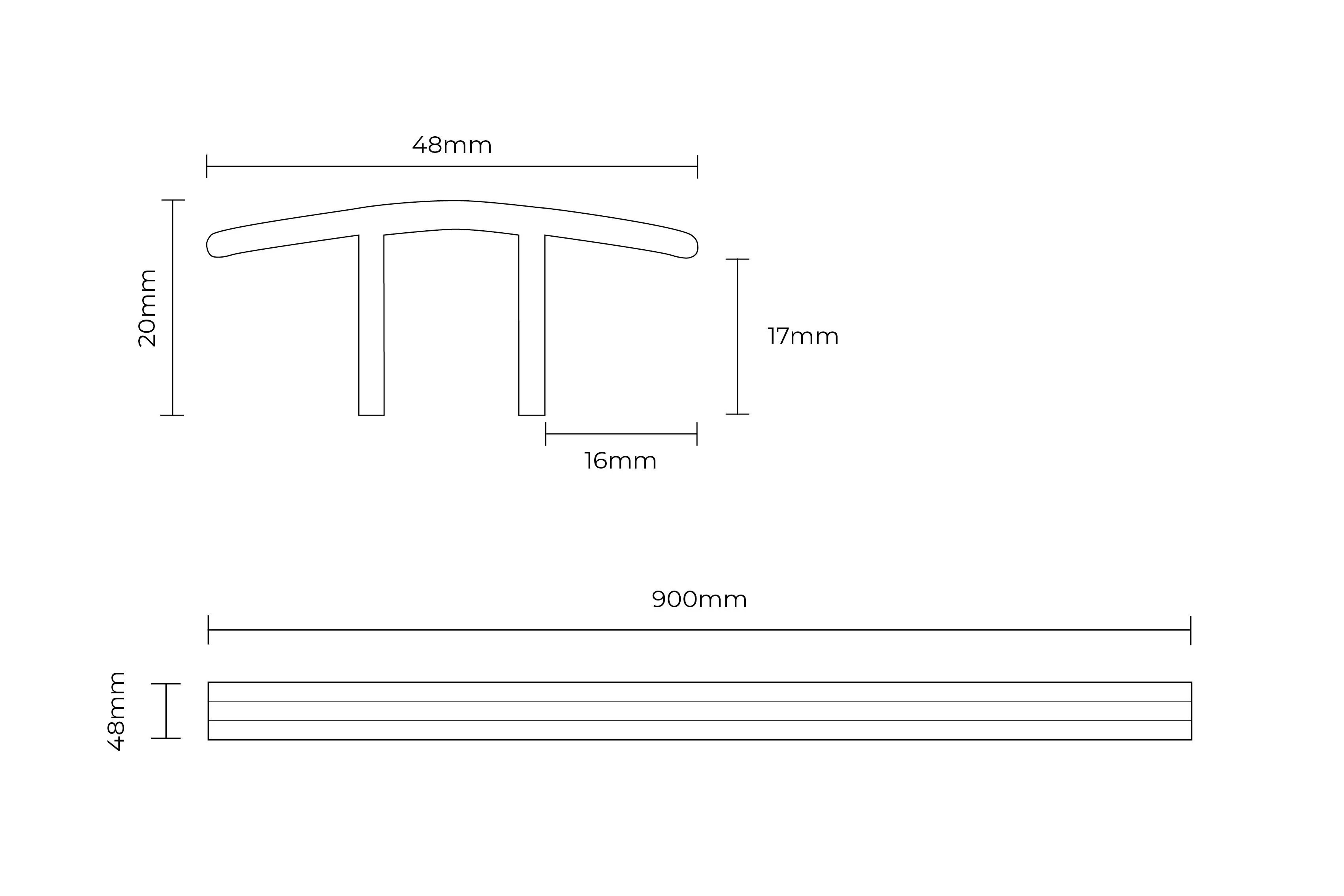 Series Laminate Door Profile 0.9m Natural Oak - Image 2